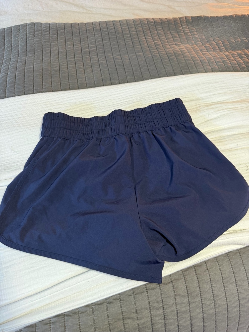 DSG Navy Elastic-Waist Athletic Shorts